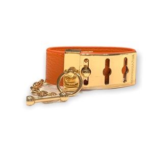 BCBG Eco Leather Bracelet “Hermes” Orange Colour
